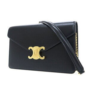 Celine Chain Wallet Bag Margot Shiny Calfskin